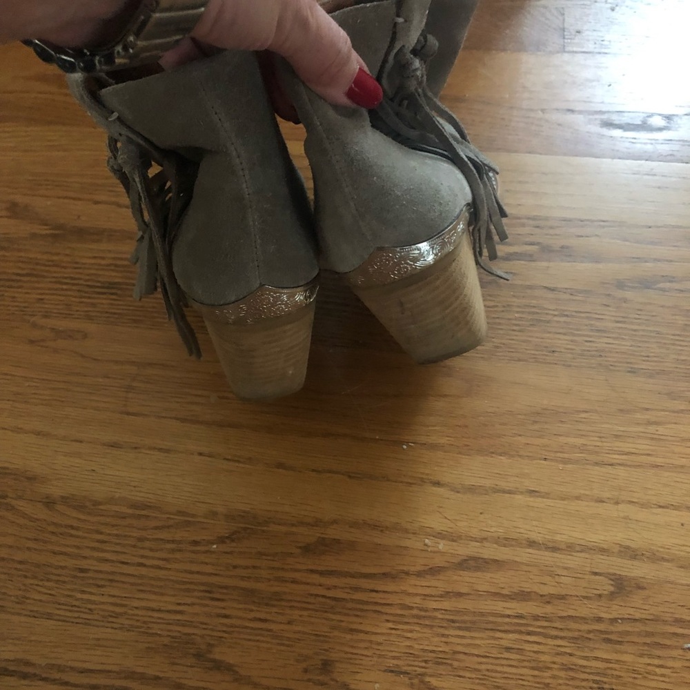 Jeffrey Campbell Pascal Fringe Booties, Size 8 - image 8